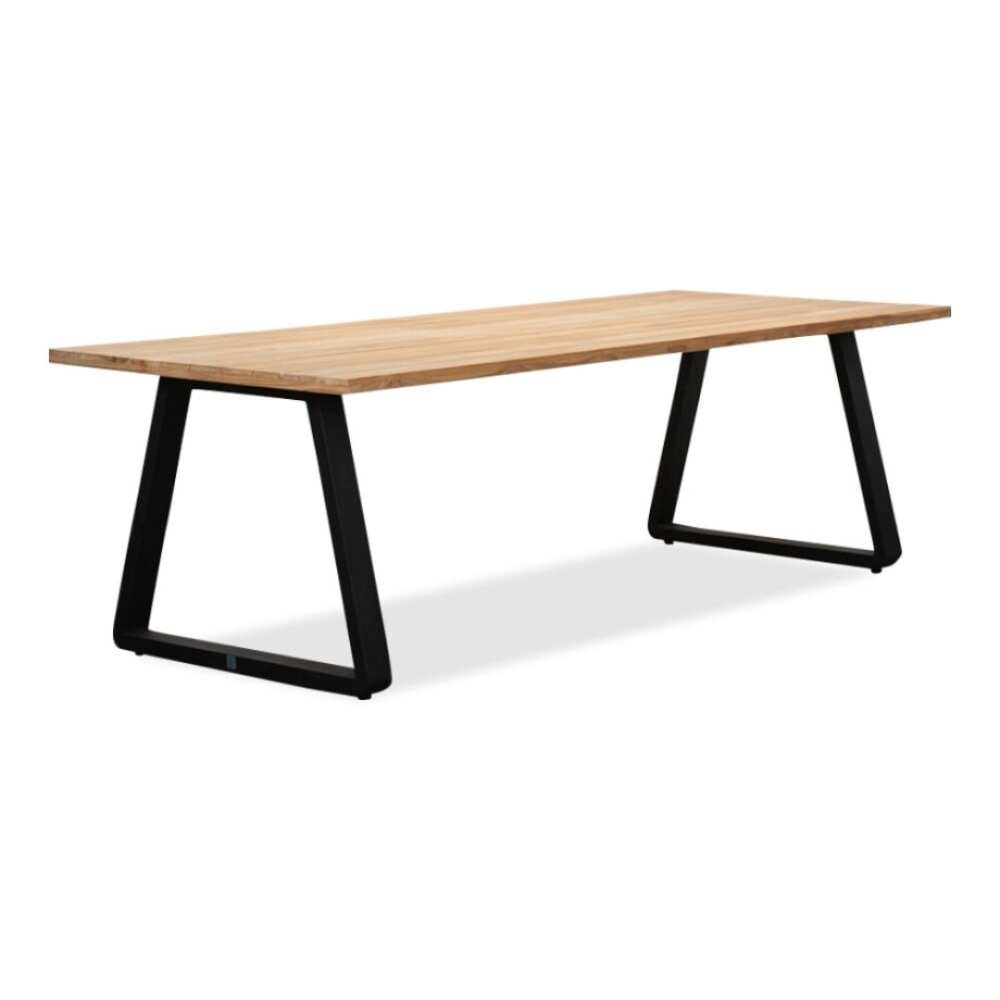 Elena dining tuintafel 6 personen | teakhout + aluminium | Natural Teak | 240cm afbeelding 1
