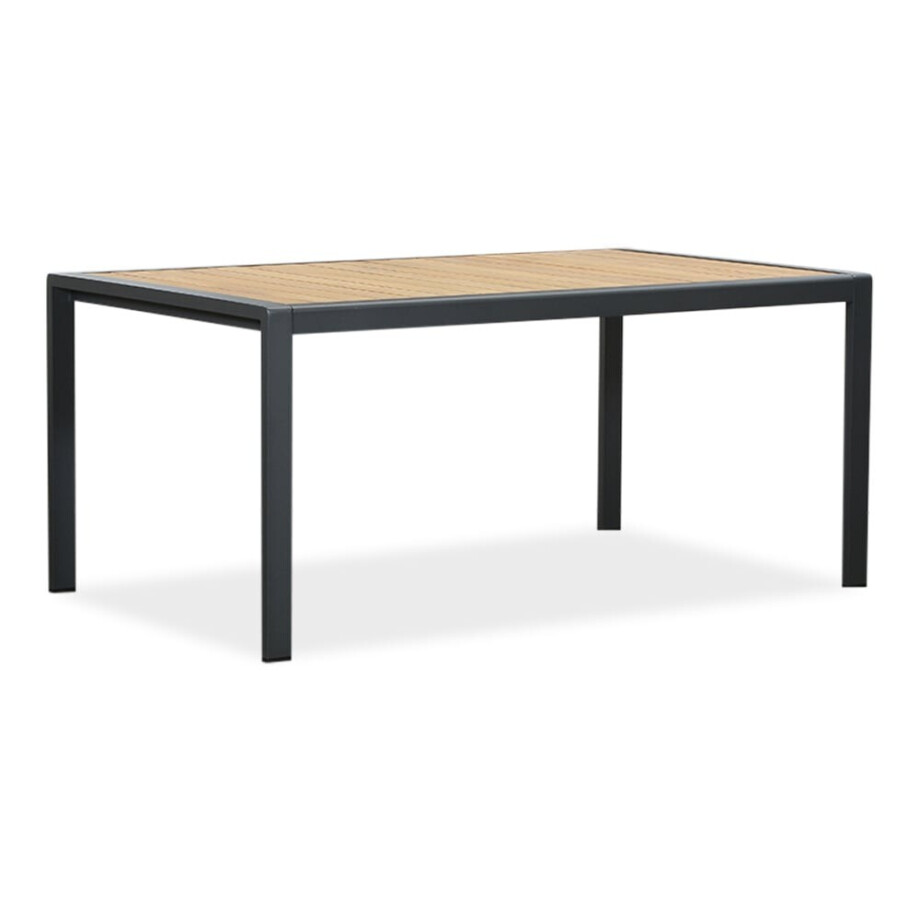 Annecy dining tuintafel 4 personen | teakhout + aluminium | Natural Teak/antraciet | 160cm afbeelding 1