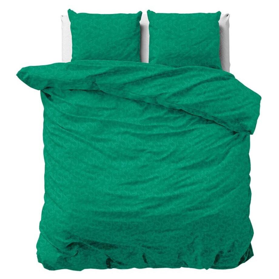 Dekbedovertrek Gaia - Tweepersoons (200x200 cm) - Groen Microvezel - Dessin: Patroon - Zensation - Dekbed-Discounter.nl afbeelding 