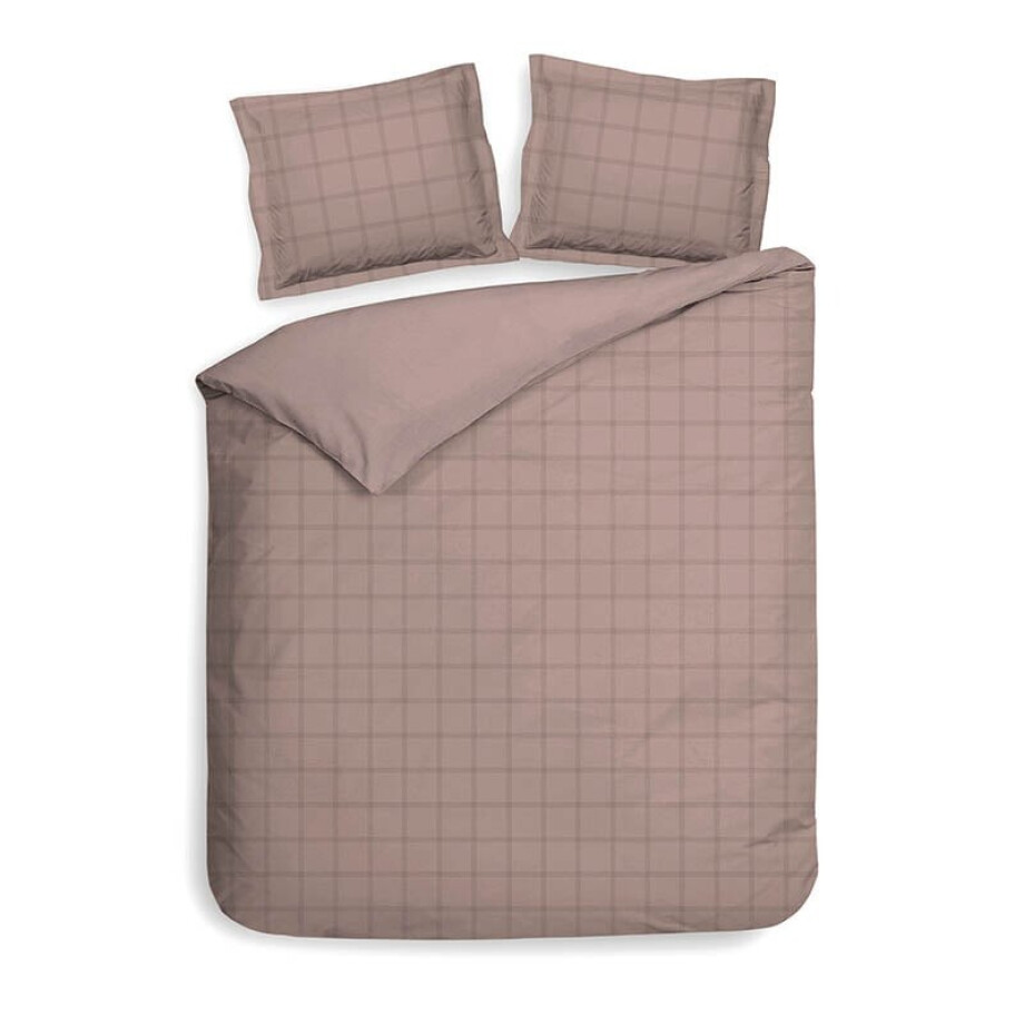 Dekbedovertrek Katoen - Lits-Jumeaux (240x220 cm) - Roze Katoen-satijn - Dessin: Ruiten - Heckett Lane - Dekbed-Discounter.nl Dekbedovertrek Katoen - Lits-Jumeaux (240x220 cm) - Roze Katoen-satijn - Dessin: Ruiten - Heckett Lane - Dekbed-Discounter.nl afbeelding