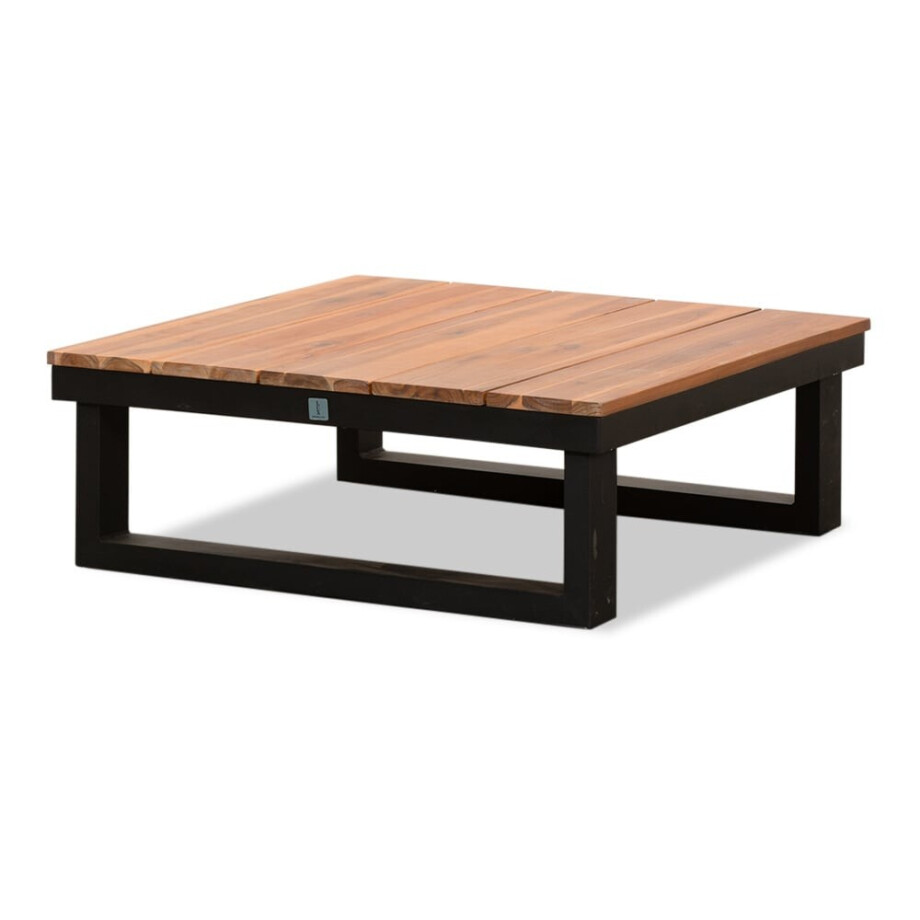 Canyon loungetafel | aluminium + hardhout | antraciet | 87x87cm afbeelding 1
