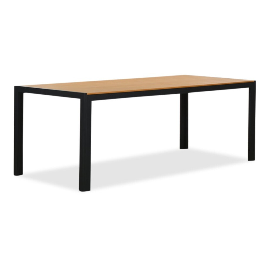 Manchester dining tuintafel 6 personen | polywood + aluminium | Natural Wood | 205cm Manchester dining tuintafel 6 personen | polywood + aluminium | Natural Wood | 205cm afbeelding 1