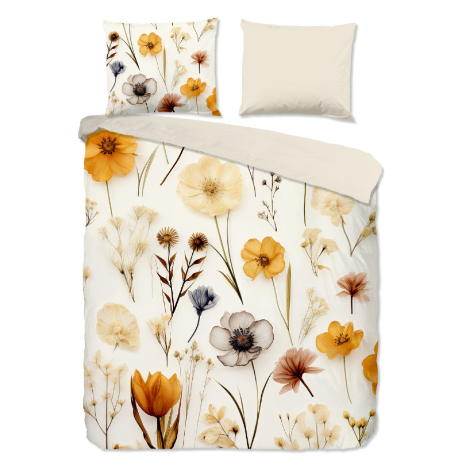 Dekbedovertrek Lara - Lits-Jumeaux (240x220 cm) - Meerkleurig Katoen - Dessin: Bloemen - Good Morning - Dekbed-Discounter.nl afbeelding 1