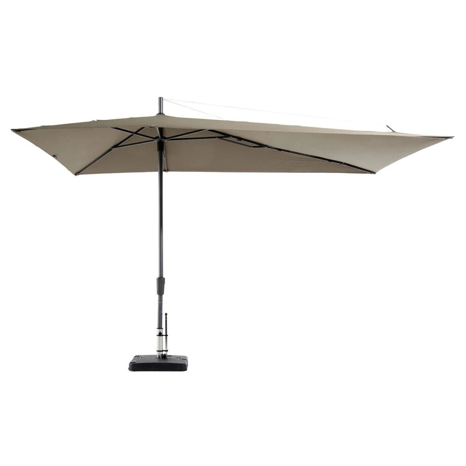 Asymetriq Sideway stokparasol 360x220cm | taupe afbeelding 1