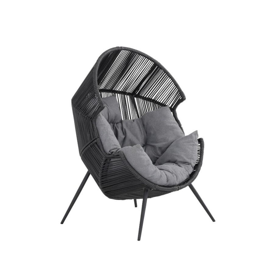 Cozy loungestoel tuin | staal | antraciet afbeelding 1
