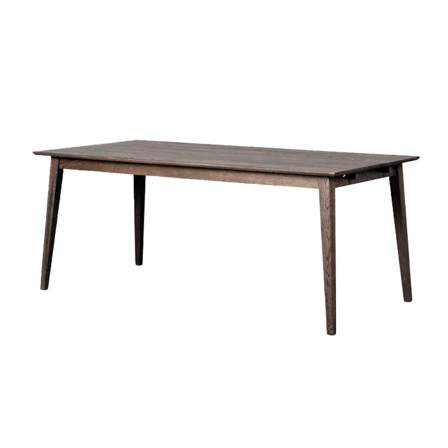 Filippa verlengbare houten eettafel donker eiken - 180 x 90 cm afbeelding 1