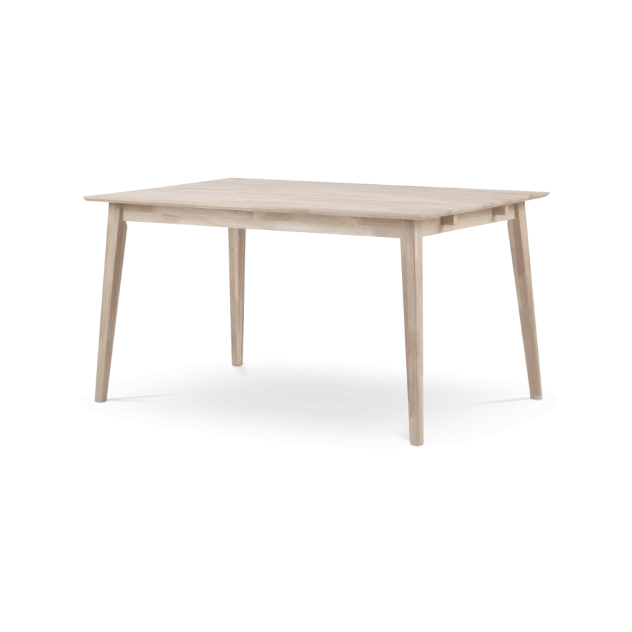 Filippa verlengbare houten eettafel whitewash - 140 x 90 cm afbeelding 1