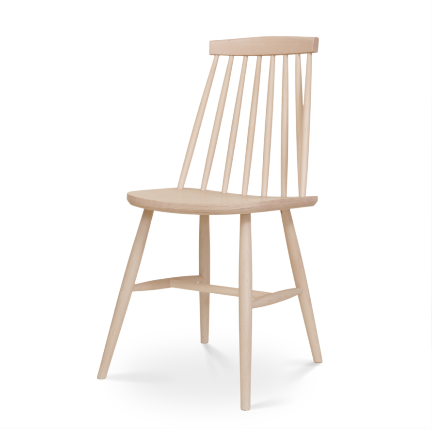 Filou houten spijlenstoel whitewash afbeelding 1