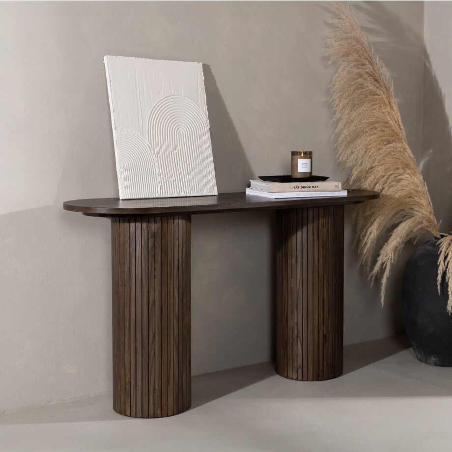 Nohr Sidetable 'Fionna' 130cm, kleur Mokka afbeelding 1