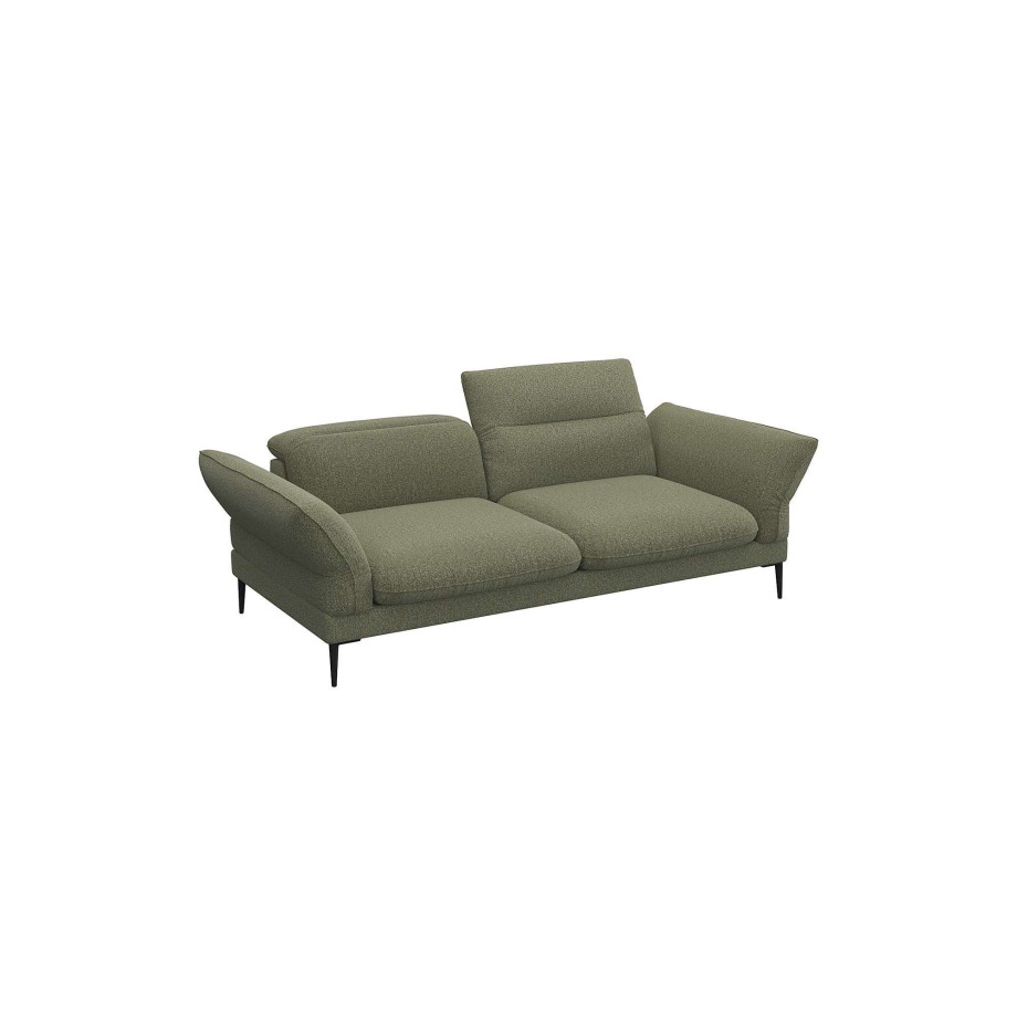 FLEXLUX 2,5-zits Salino, functie-sofa, relaxsofa Bank met arm- en hoofdeinde verstellingen, koudschuim & staalgolven afbeelding 1