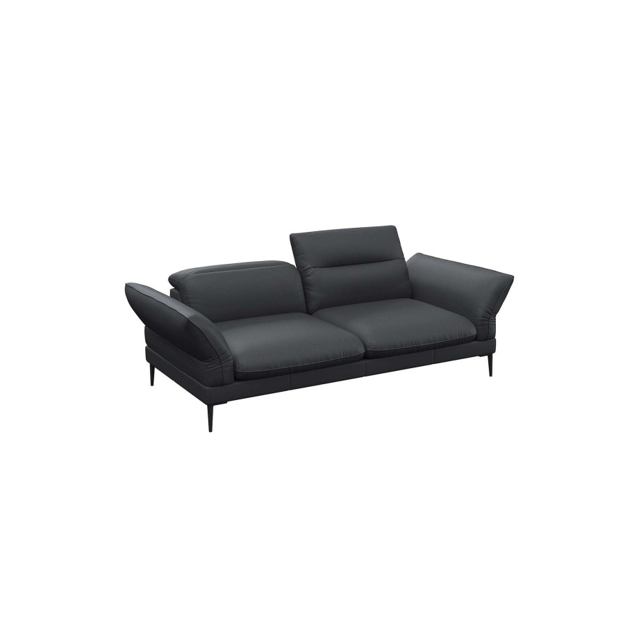 FLEXLUX 2,5-zits Salino, functie-sofa, relaxsofa Bank met arm- en hoofdeinde verstellingen, koudschuim & staalgolven afbeelding 1