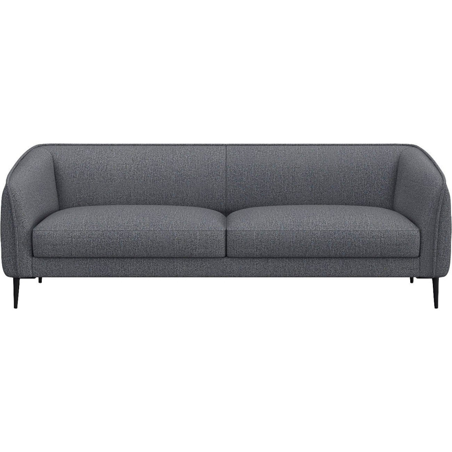 FLEXLUX 3-zitsbank Belle Designsofa, Couch, Zitting van hoogwaardig koudschuim en stalen nogsagvering afbeelding 1