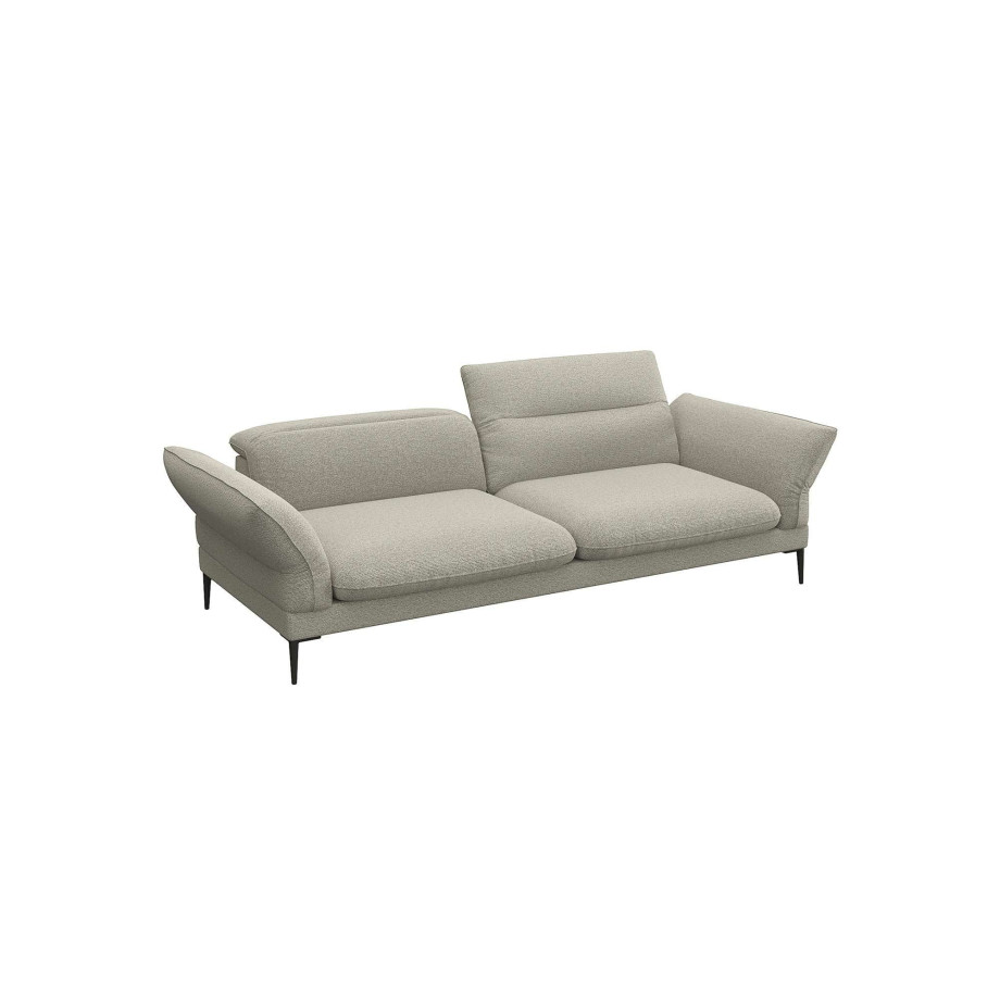 FLEXLUX 3-zitsbank Salino, functie-sofa, relaxsofa Bank met arm- en hoofdeinde verstellingen, koudschuim & staalgolven afbeelding 1