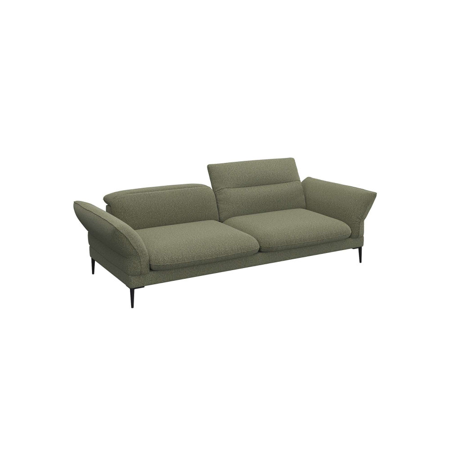 FLEXLUX 3-zitsbank Salino, functie-sofa, relaxsofa Bank met arm- en hoofdeinde verstellingen, koudschuim & staalgolven afbeelding 1