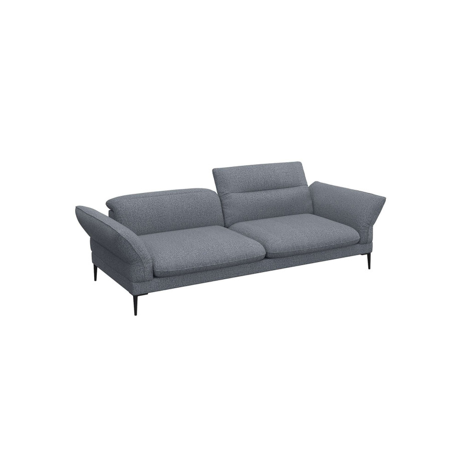 FLEXLUX 3-zitsbank Salino, functie-sofa, relaxsofa Bank met arm- en hoofdeinde verstellingen, koudschuim & staalgolven afbeelding 1