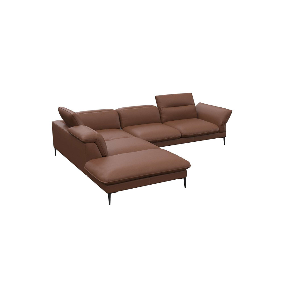 FLEXLUX Hoekbank Salino, functie-sofa met ottomane, relaxsofa, hoekbank Bank met arm- en hoofdeinde verstellingen, koudschuim & staalgolven afbeelding 1