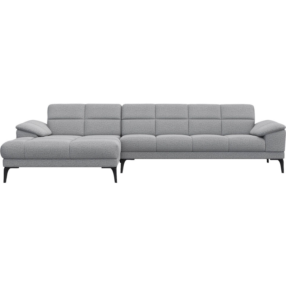 FLEXLUX Hoekbank Viale L-vorm, met rugstiksel, BxD 297x160,5 cm Zitstructuur met hoogwaardige koudschuim voor meer zitcomfort afbeelding 1