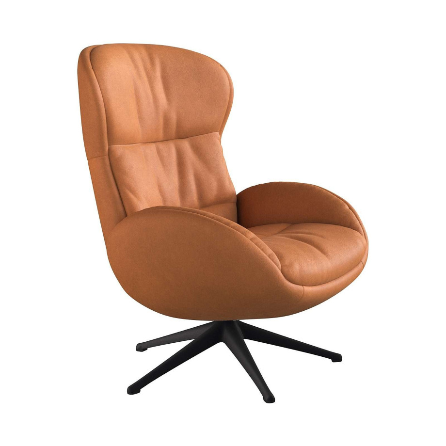 FLEXLUX Relaxfauteuil Haze, TV-stoel, fauteuil, stoffeerstoel Rugdeelverstelling, draaibaar, voet zwart afbeelding 1