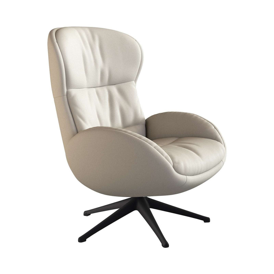 FLEXLUX Relaxfauteuil Haze, TV-stoel, fauteuil, stoffeerstoel Rugdeelverstelling, draaibaar, voet zwart afbeelding 1