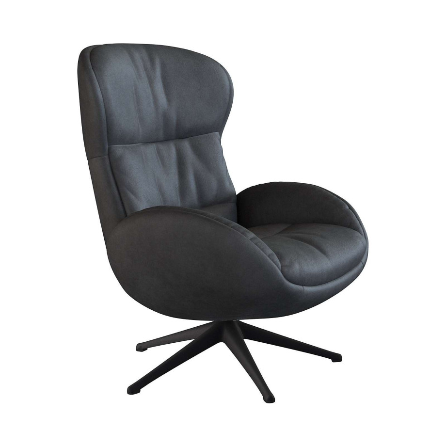 FLEXLUX Relaxfauteuil Haze, TV-stoel, fauteuil, stoffeerstoel Rugdeelverstelling, draaibaar, voet zwart afbeelding 1