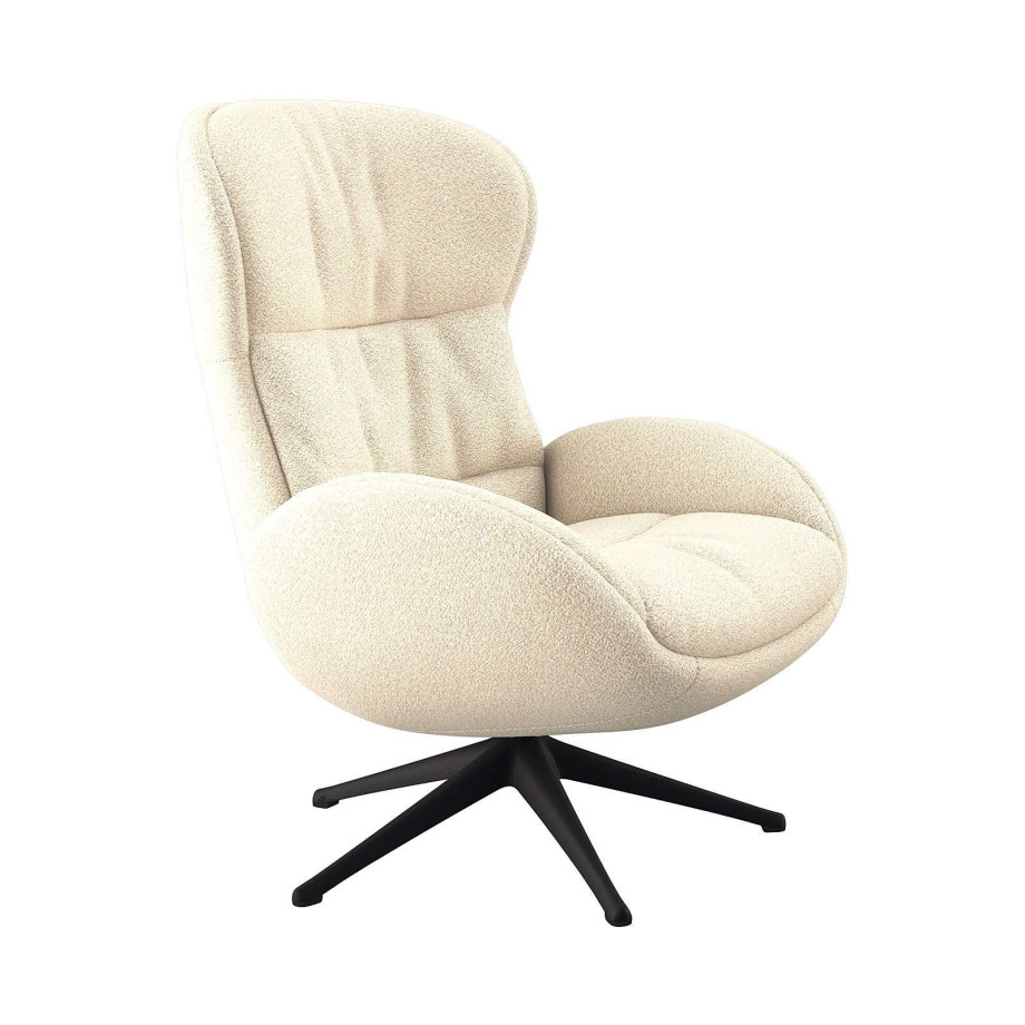 FLEXLUX Relaxfauteuil Haze, TV-stoel, fauteuil, stoffeerstoel Rugdeelverstelling, draaibaar, voet zwart afbeelding 1