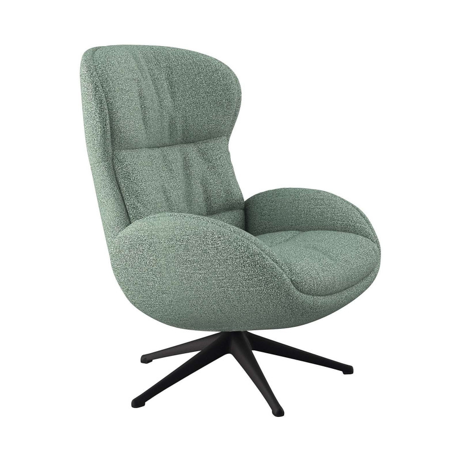 FLEXLUX Relaxfauteuil Haze, TV-stoel, fauteuil, stoffeerstoel Rugdeelverstelling, draaibaar, voet zwart afbeelding 1