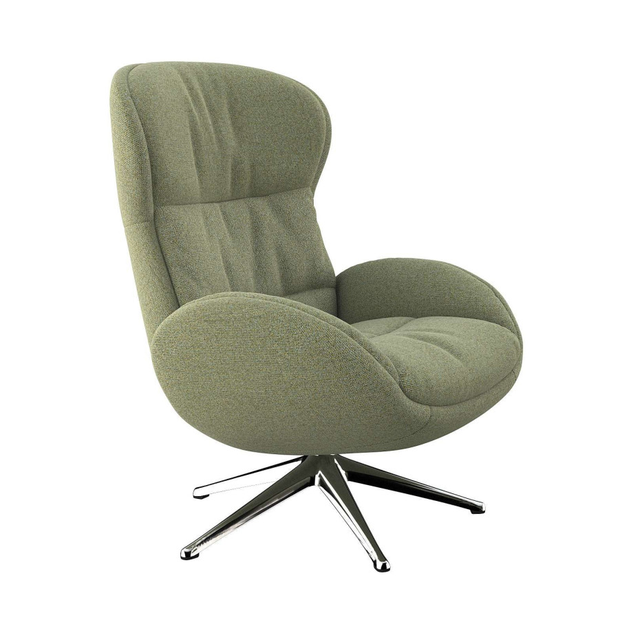 FLEXLUX Relaxfauteuil Haze, TV-stoel, fauteuil, stoffeerstoel Rugdeelverstelling, draaibaar, voet van aluminium afbeelding 1