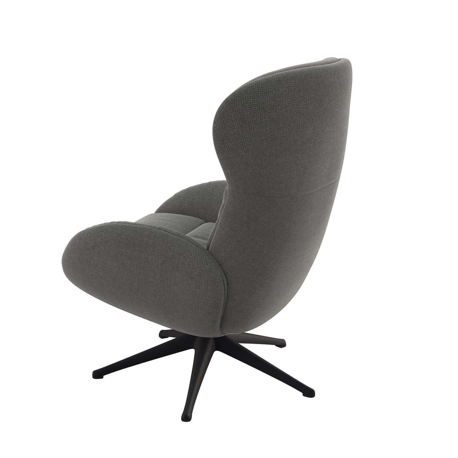 FLEXLUX Relaxfauteuil Haze, TV-stoel, fauteuil, stoffeerstoel Rugdeelverstelling, draaibaar, voet zwart afbeelding 1