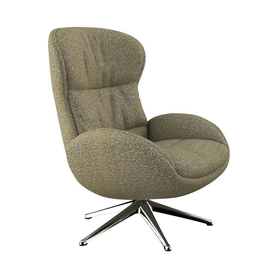 FLEXLUX Relaxfauteuil Haze, TV-stoel, fauteuil, stoffeerstoel Rugdeelverstelling, draaibaar, voet van aluminium afbeelding 1