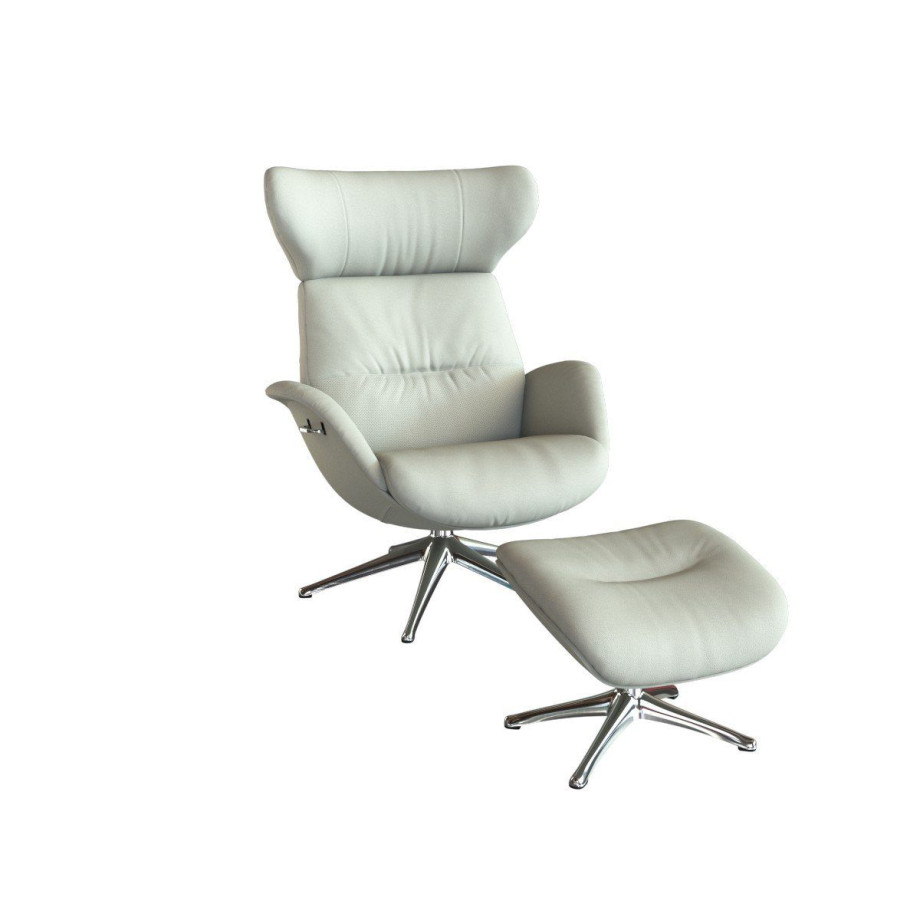 FLEXLUX Relaxfauteuil Relaxchairs More Premium comfort, rug- en hoofdeindeverstelling, draaibaar, voet van aluminium afbeelding 1