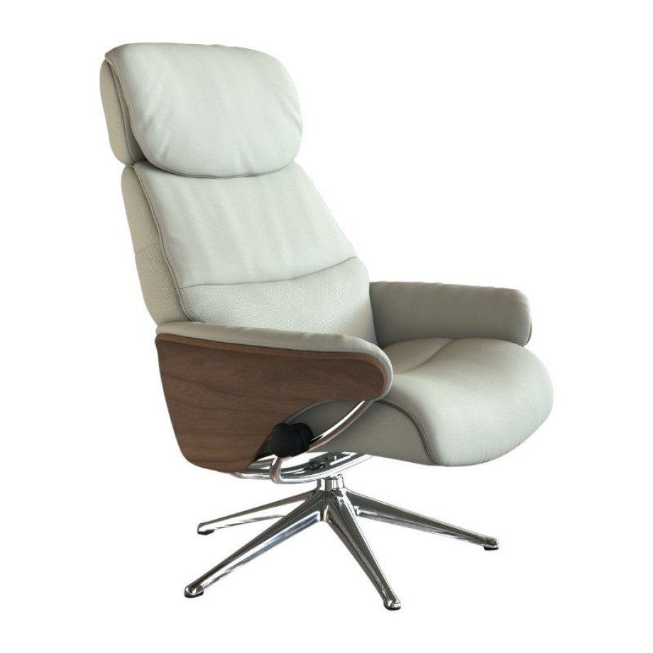 FLEXLUX Relaxfauteuil Relaxchairs Aarhus Ontspanningfunctie & hoofd- en rugverstelling afbeelding 1