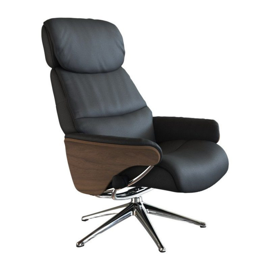 FLEXLUX Relaxfauteuil Relaxchairs Aarhus Ontspanningfunctie & hoofd- en rugverstelling afbeelding 1