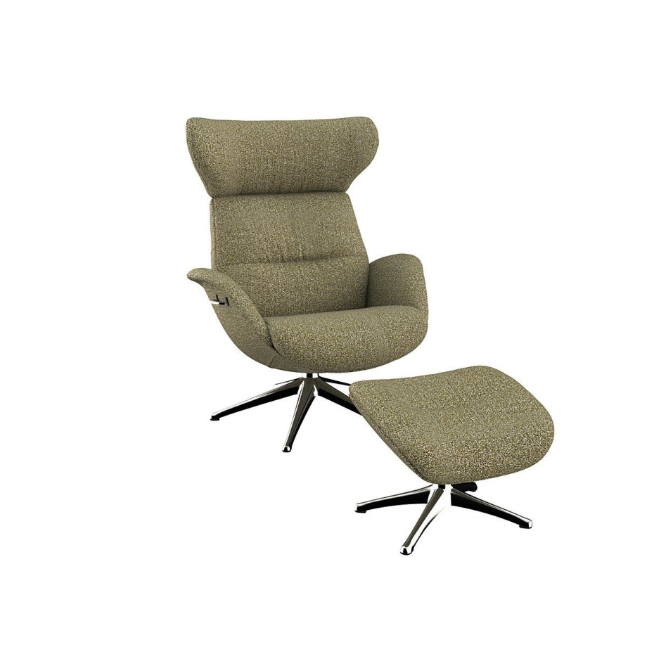 FLEXLUX Relaxfauteuil Relaxchairs More Premium comfort, rug- en hoofdeindeverstelling, draaibaar, voet van aluminium afbeelding 1