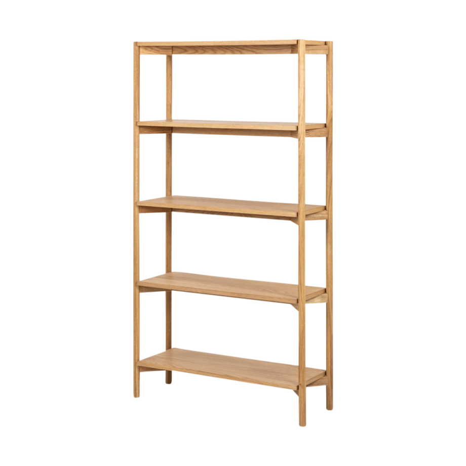 Floris houten boekenkast naturel - 86 x 160 cm afbeelding 1