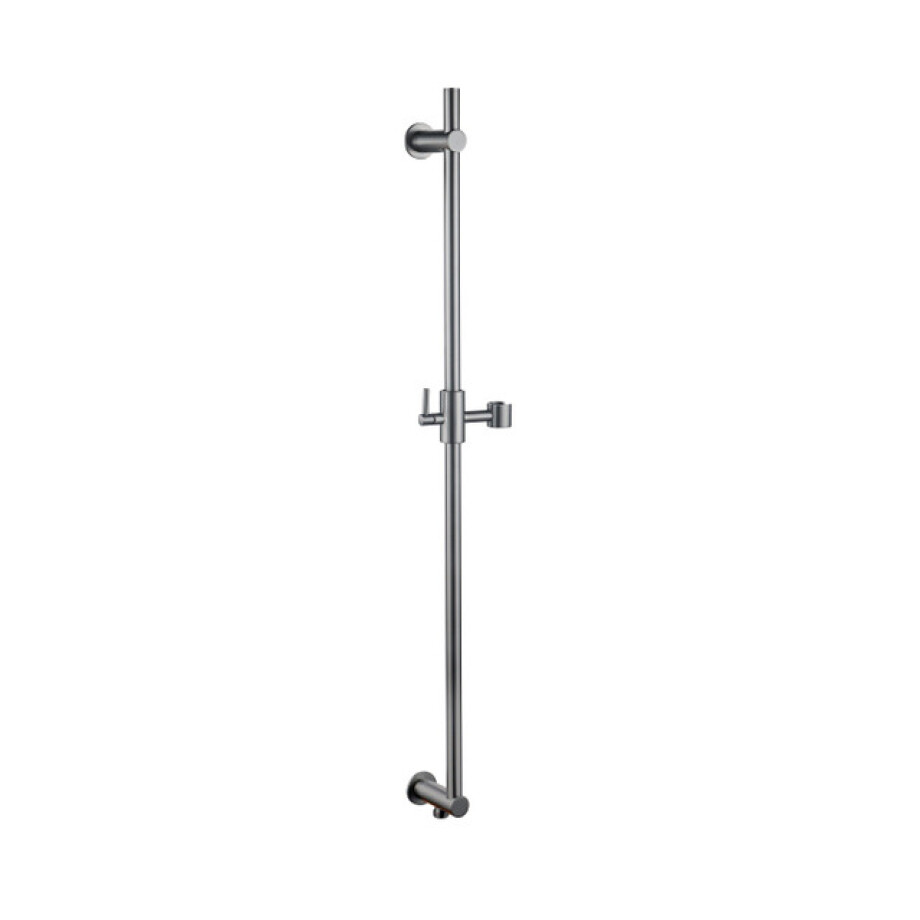 Fortifura Calvi Glijstang met geïntegreerde wandaansluitbocht - 90cm - Geborsteld Gunmetal PVD SW1111532 afbeelding 1