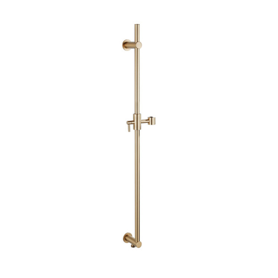 Fortifura Calvi Glijstang met geïntegreerde wandaansluitbocht - 90cm - Geborsteld Messing PVD (Goud) SW1111531 afbeelding 1