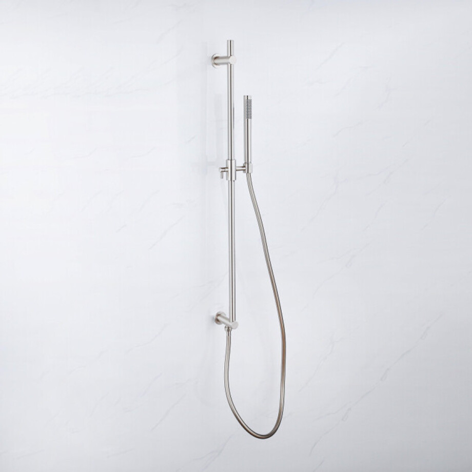 Fortifura Calvi Glijstangset - geïntegreerde wandaansluitbocht - doucheslang glad- staaf handdouche - Geborsteld RVS PVD (RVS) SW1111529/SW728177///SW496812 Fortifura Calvi Glijstangset - geïntegreerde wandaansluitbocht - doucheslang glad- staaf handdouche - Geborsteld RVS PVD (RVS) SW1111529/SW728177///SW496812 afbeelding 1