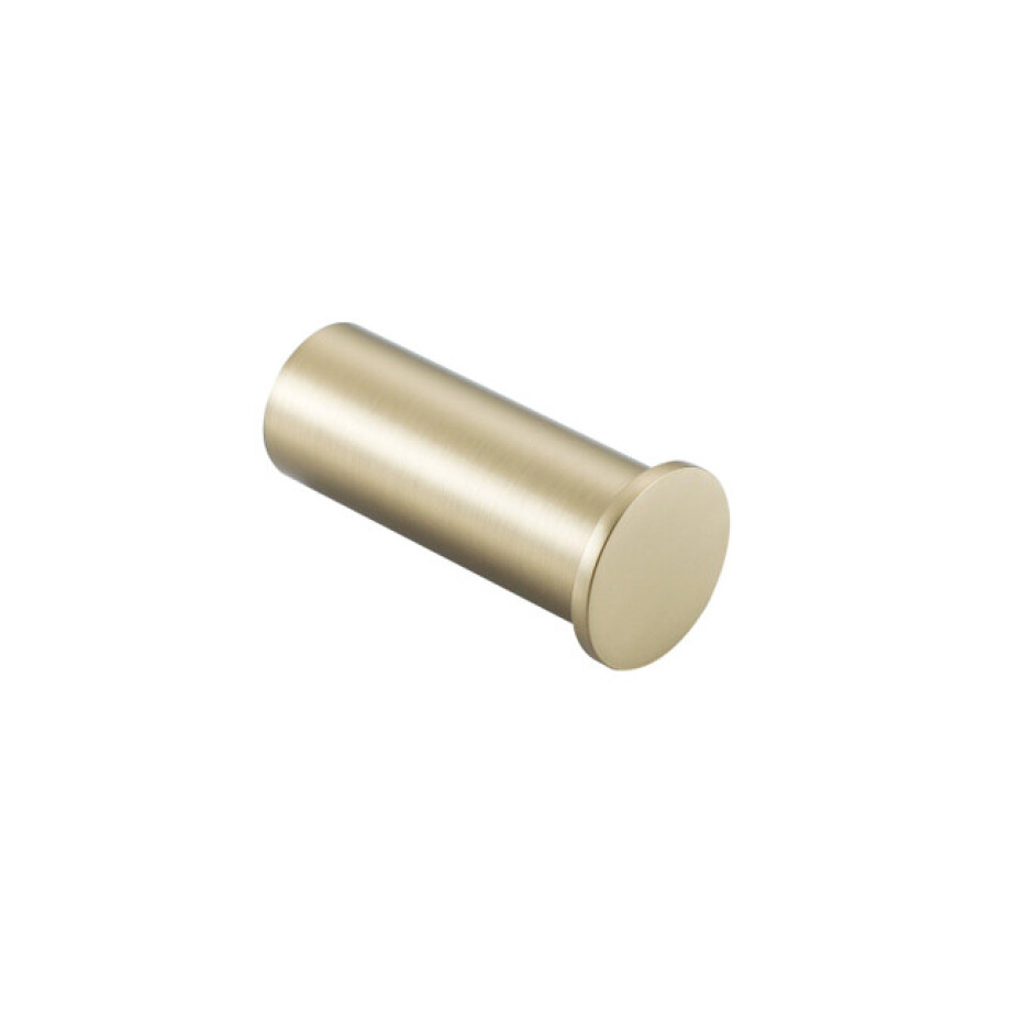 Fortifura Calvi Handdoekhaak - rond - enkel - Geborsteld Messing PVD (Goud) Single_Towelhook_BM afbeelding 1