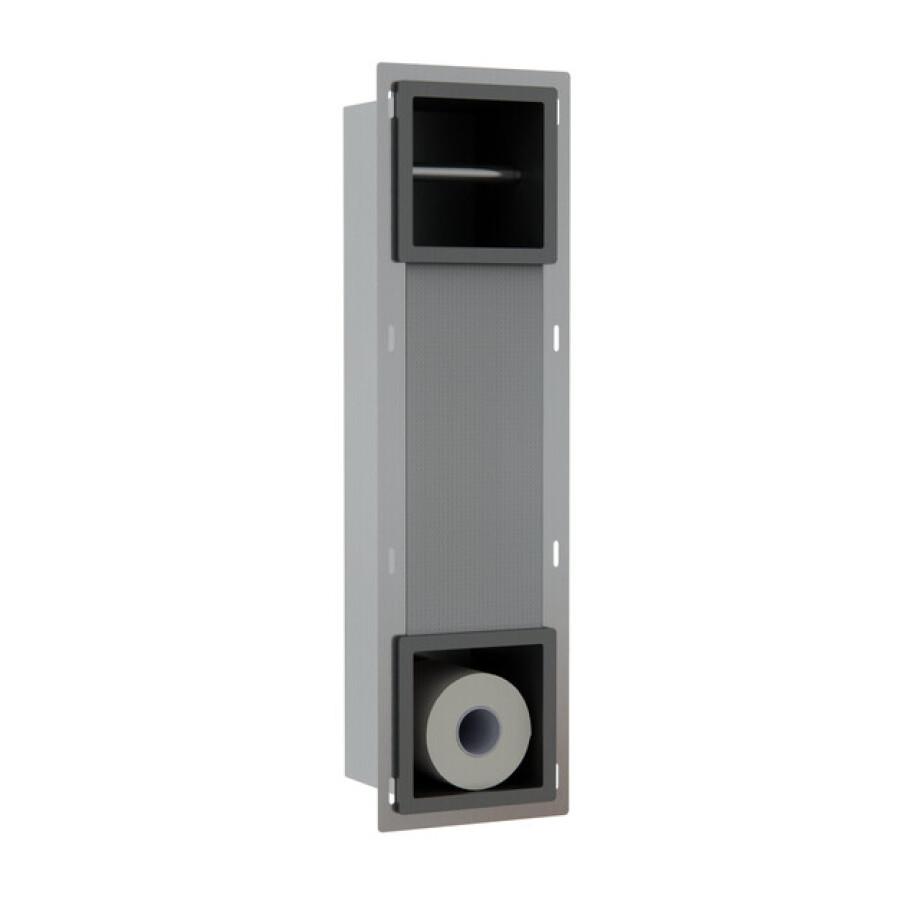 Fortifura Calvi Inbouw Reserve- en toiletrolhouder - Geborsteld Gunmetal PVD SW1126050/SW1126054 Fortifura Calvi Inbouw Reserve- en toiletrolhouder - Geborsteld Gunmetal PVD SW1126050/SW1126054 afbeelding 1