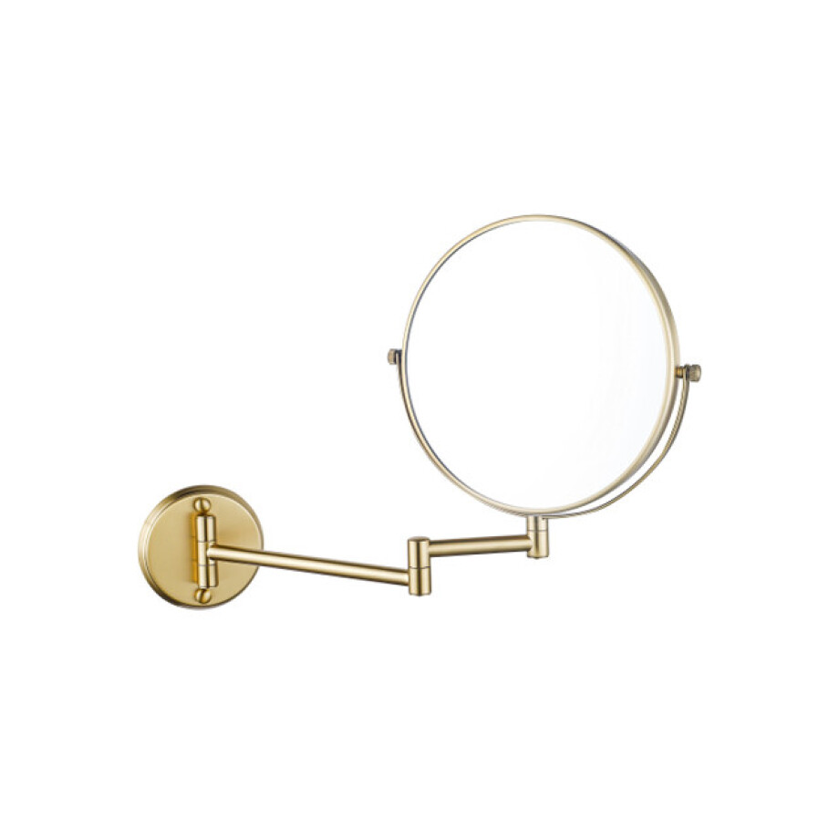 Fortifura Calvi make-up spiegel - 20cm - rond - PVD - Geborsteld Messing PVD (Goud) SW1126039 afbeelding 1