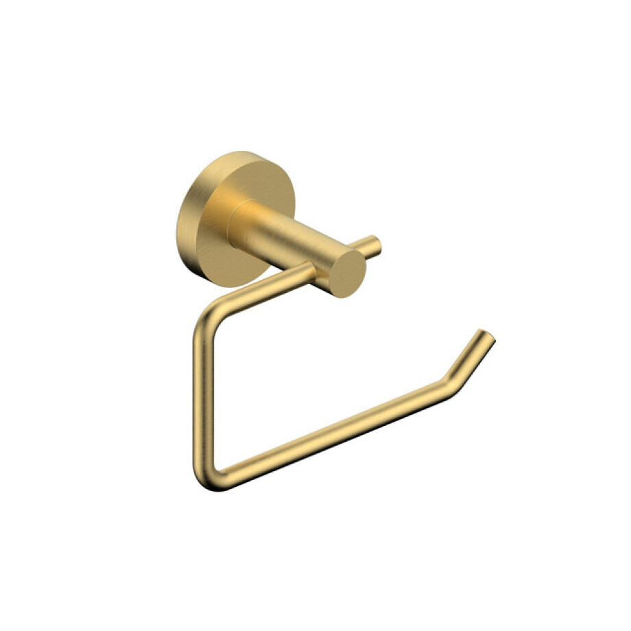 Fortifura Calvi toiletrolhouder zonder klep rond Geborsteld Messing PVD (Goud) SW639938 afbeelding 1