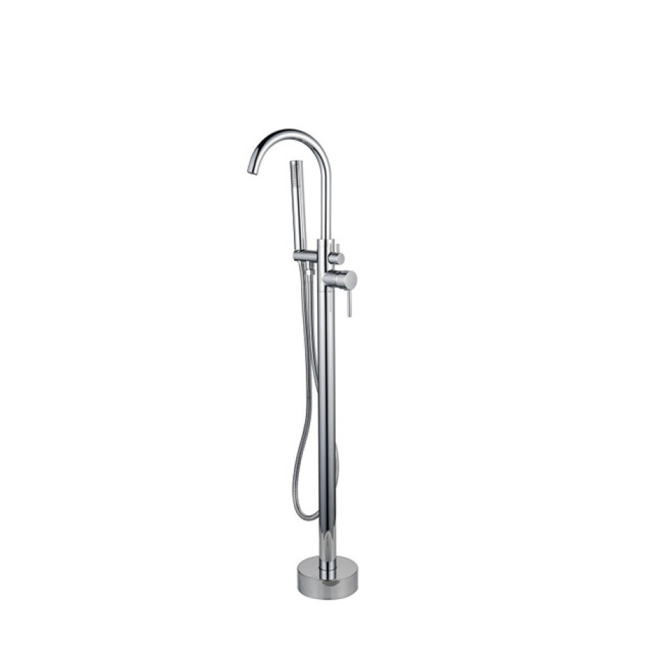 Fortifura Calvi Vrijstaande Badkraan - 113cm - handdoucheset - chroom SW377817 afbeelding 1