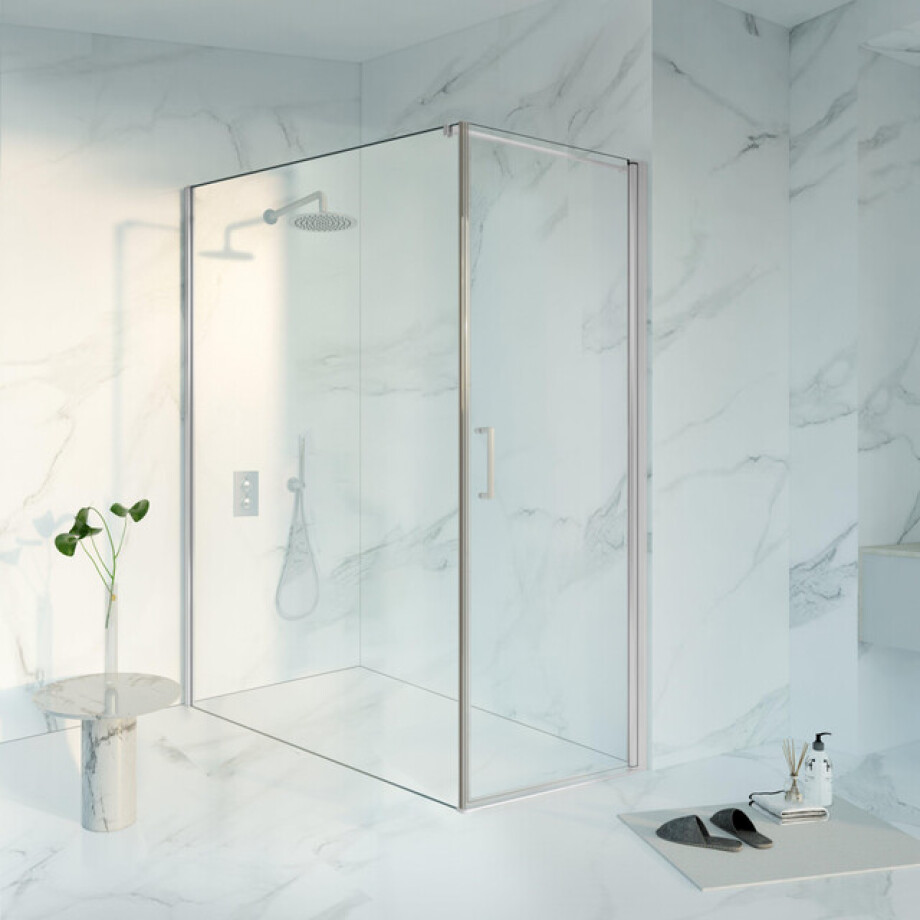 Fortifura Galeria Douchecabine - 70x180x200 - Profiel veiligheidsglas - anti kalk - chroom SW1122473/SW797920/SW797904 afbeelding 1