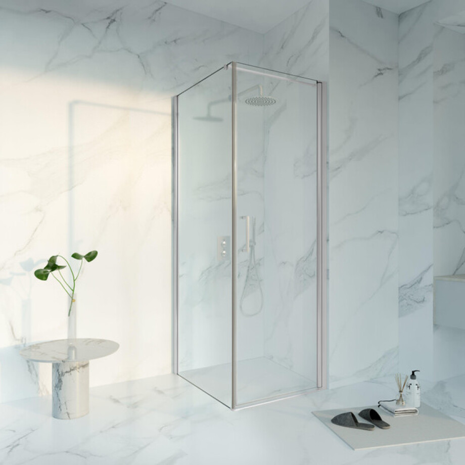 Fortifura Galeria Douchecabine - 70x80x200 - Profiel veiligheidsglas - anti kalk - chroom SW1122473/SW797914/SW797904 afbeelding 1