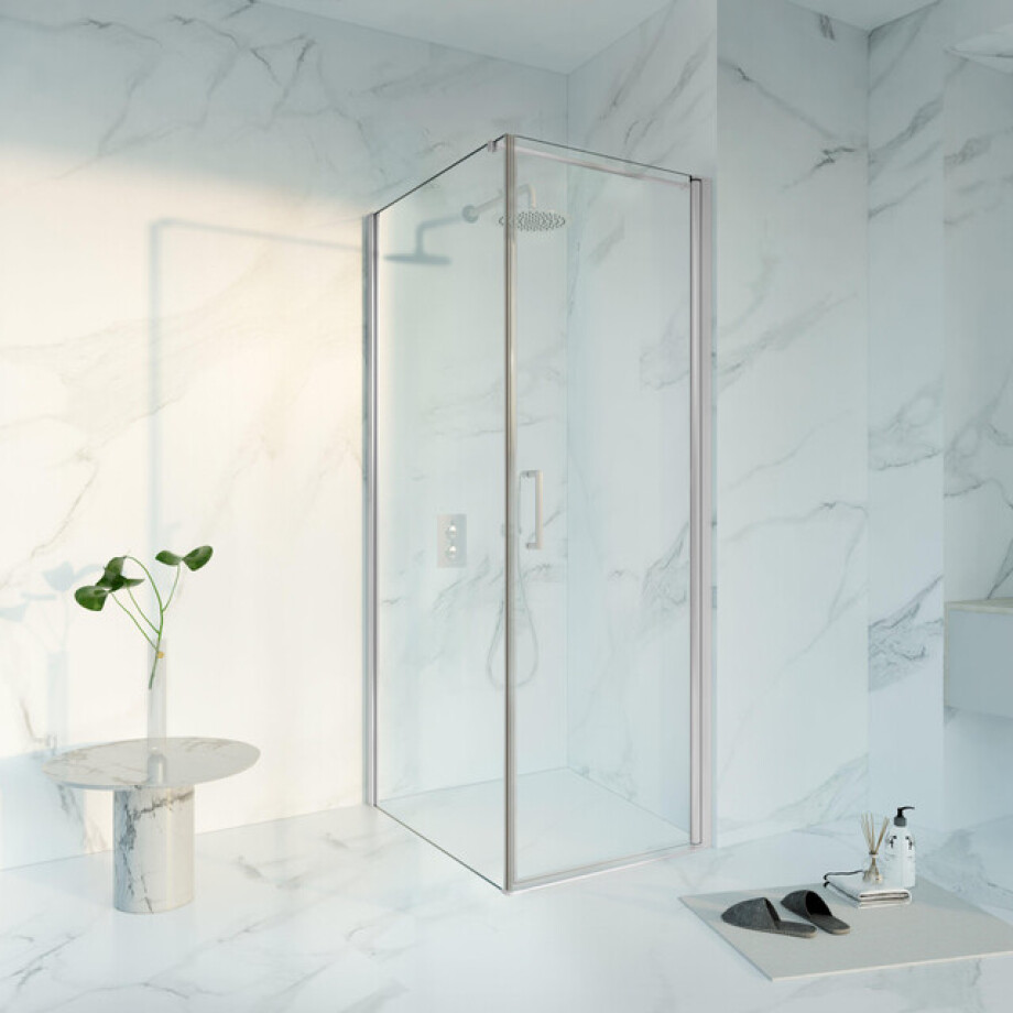 Fortifura Galeria Douchecabine - 70x90x200 - Profiel veiligheidsglas - anti kalk - chroom SW1122473/SW797926/SW797904 afbeelding 1