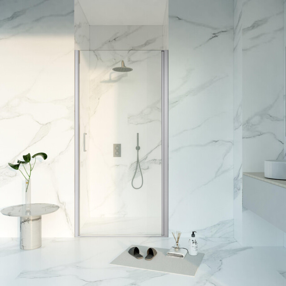 Fortifura Galeria Douchedeur - 90x200 - Profiel - veiligheidsglas - anti kalk - Geborsteld RVS PVD (RVS) SW1122487 Fortifura Galeria Douchedeur - 90x200 - Profiel - veiligheidsglas - anti kalk - Geborsteld RVS PVD (RVS) SW1122487 afbeelding 1