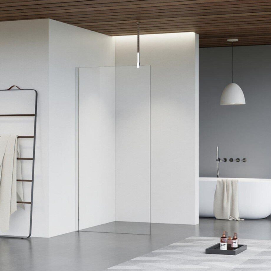 Fortifura Galeria inloopdouche - 140x200cm - helder glas - plafondarm - chroom SW797916/SW797904/SW804541 afbeelding 1