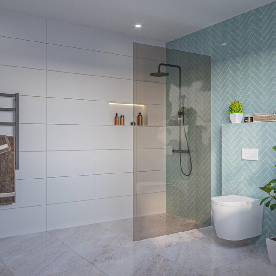 Fortifura Galeria Inloopdouche - rookglas - 110x200cm - 8mm - nano - blind inbouw profiel SW915252 SW1102415 Fortifura Galeria Inloopdouche - rookglas - 110x200cm - 8mm - nano - blind inbouw profiel SW915252 SW1102415 afbeelding 1