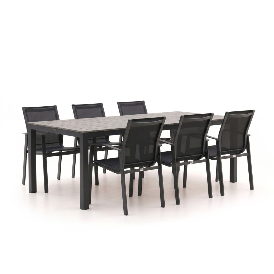 Forza Altea/Fidenza 220cm dining tuinset 7-delig stapelbaar - Laagste prijsgarantie! afbeelding 1