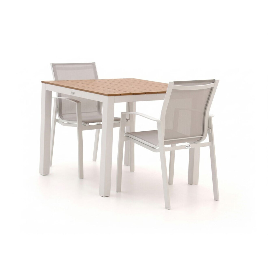 Forza Altea/Fidenza 90cm dining tuinset 3-delig stapelbaar - Laagste prijsgarantie! afbeelding 1